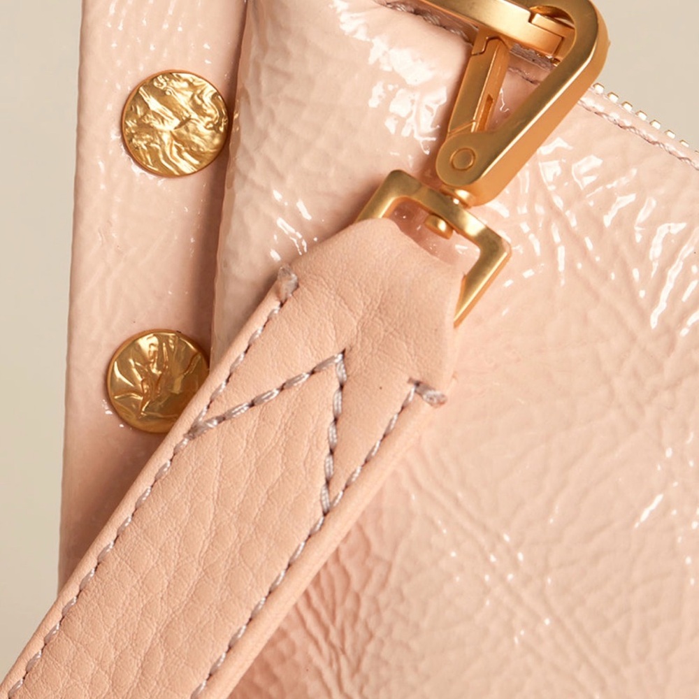 Hammitt Pink Champagne Leather Shoulder Bag